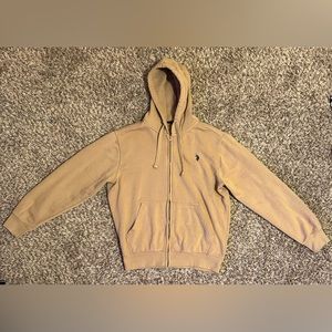 Brown polo assn zip up